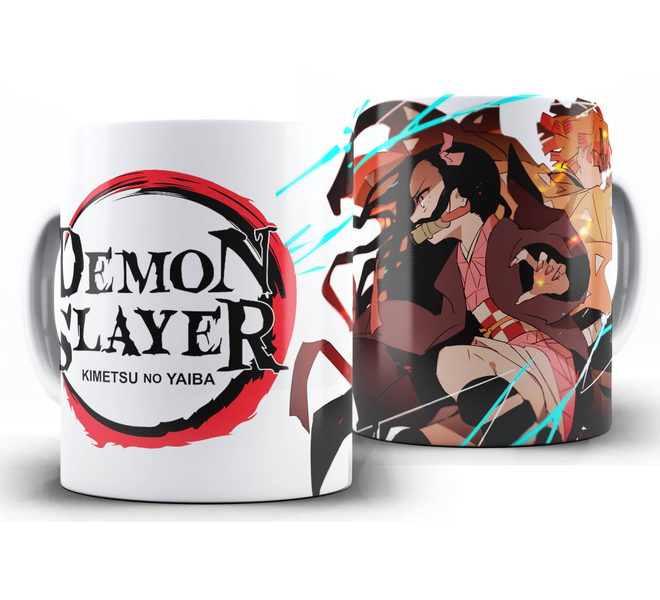 Caneca Anime - Demon Slayer Kimetsu no Yaiba W19 - Nezuko e Zenitsu